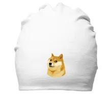 Хлопковая шапка с мэмом wow doge
