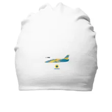 Хлопковая шапка с самолётом "Ukrainian air force"
