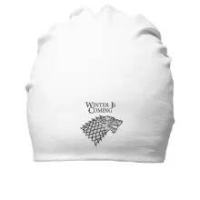 Хлопковая шапка winter is coming