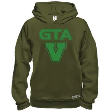 Худи BASE GTA V с зелёным логотипом