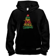 Худи BASE Love, Peace, Christmas