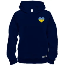 Худі BASE Серце із жовто-блакитних квітів (mini)