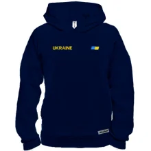 Худи BASE Ukraine с мини флагом на груди (Вышивка)