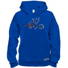 Худи BASE Ветка со снежинками (Вышивка)