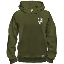 Худи BASE с мини гербом Украины на груди (2)