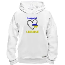 Худи BASE с вышивкой I Support Ukraine (Вышивка)