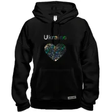 Худи Ukraine - сердце (голограмма)