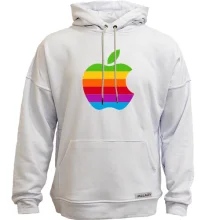 Худи без начеса Apple (радуга)