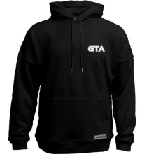 Худи без начеса с контурным логотипом GTA