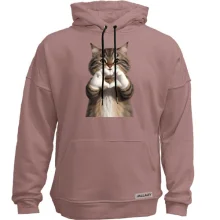 Худи без начеса Кот с сердечком