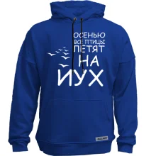 Худи без начеса Осенью все птицы летят на йух