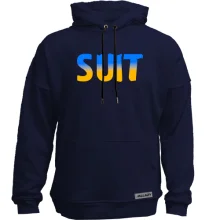 Худи без начеса Suit (желто-голубой)