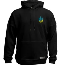 Худі без начосу із жовто-блакитним гербом ОУН на грудях (Вишивка)