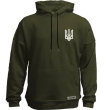Худи без начеса с мини гербом Украины на груди (2)