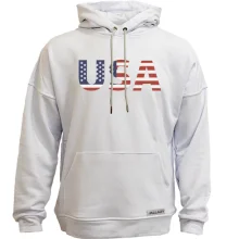 Худи без начеса с надписью "USA"