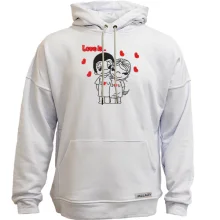 Худи без начеса с парой Love is... (Вышивка)