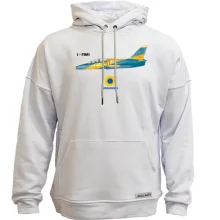 Худи без начеса с самолётом "Ukrainian air force"