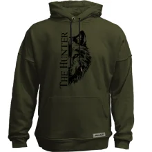 Худи без начеса с волком - The Hunter