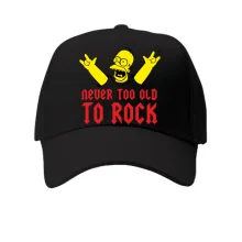 Кепка Never too old to rock!