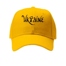 Кепка с каллиграфической надписью Ukraine