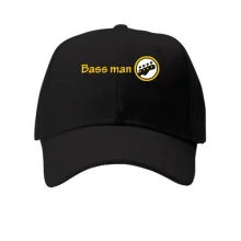 Кепка с надписью "Bass man" басист