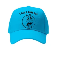Кепка с надписью "I had a hard day"