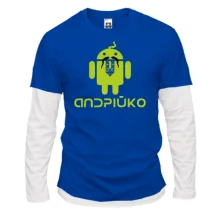 Комбинированный лонгслив Андрійко Android Style