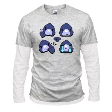 Мужской лонгслив Комби Brawl Stars - Ворон