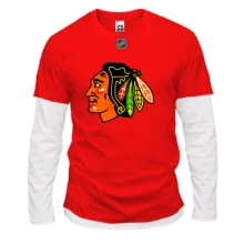 Комбинированный лонгслив Chicago Blackhawks