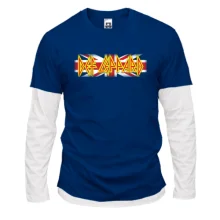 Комбинированный лонгслив Def Leppard (на флаге)