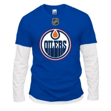 Комбинированный лонгслив Edmonton Oilers