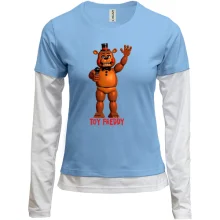 Жіночий лонгслів Комбі Five Nights at Freddy’s (Toy Freddy)