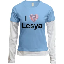 Комбинированный лонгслив I Love Lesya