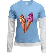 Жіночий лонгслів Комбі Ice Cream Couple