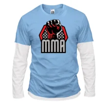 Комбинированный лонгслив MMA (Кулак)
