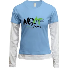 Комбинированный лонгслив Next Level with me