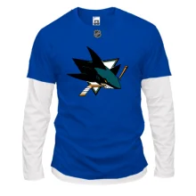 Комбинированный лонгслив San Jose Sharks