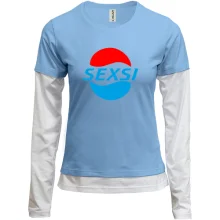 Комбинированный лонгслив Sexsi