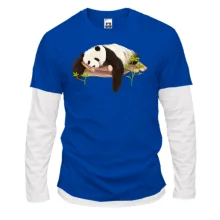 Мужской лонгслив Комби Sleepy Panda