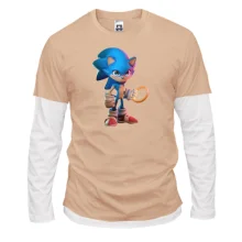 Комбинированный лонгслив Sonic - Just Do It