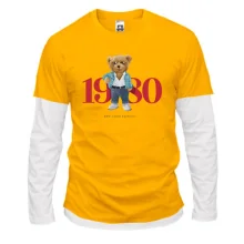 Лонгслів Комбі Teddy - 80's style fashion