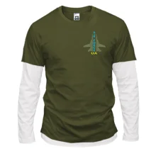 Мужской лонгслив Комби UA Air Force ART (Вышивка)