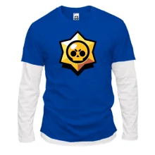 Мужской лонгслив Комби Звезда "Brawl Stars"
