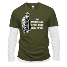 Комбинированный лонгслив 