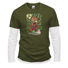 Комбинированный лонгслив "I am Groot" (Вартові Галактики)