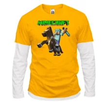 Комбинированный лонгслив "Minecraft Horse"