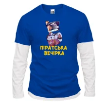 Комбинированный лонгслив "Пиратская вечеринка"