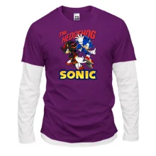 Комбинированный лонгслив "SONIC"