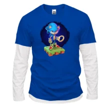 Комбинированный лонгслив "Super SONIC"
