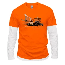 Комбинированный лонгслив "world of tank - roll out"